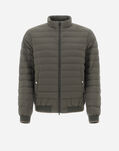 Herno BOMBER JACKET IN NUAGE WITH MONOGRAM DETAILING Military PI000975U192887745