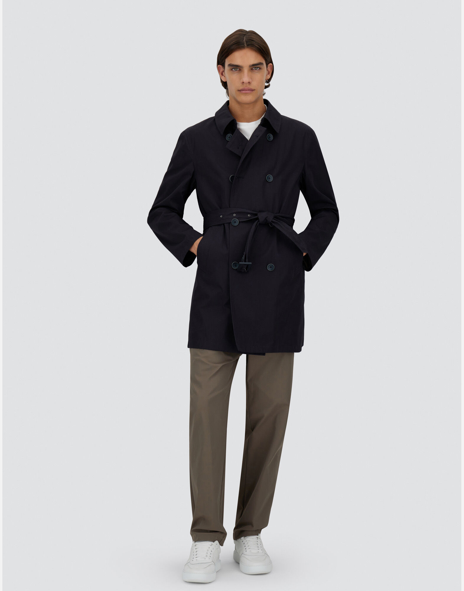コート HERNO 'Dean' short trench coat Brown Herno - Short Trench Coat