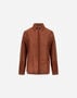Herno RESORT SHIRT IN LIGHT COTTON SPIKE PRINT Orange/Brown CM00012DR13263P5580