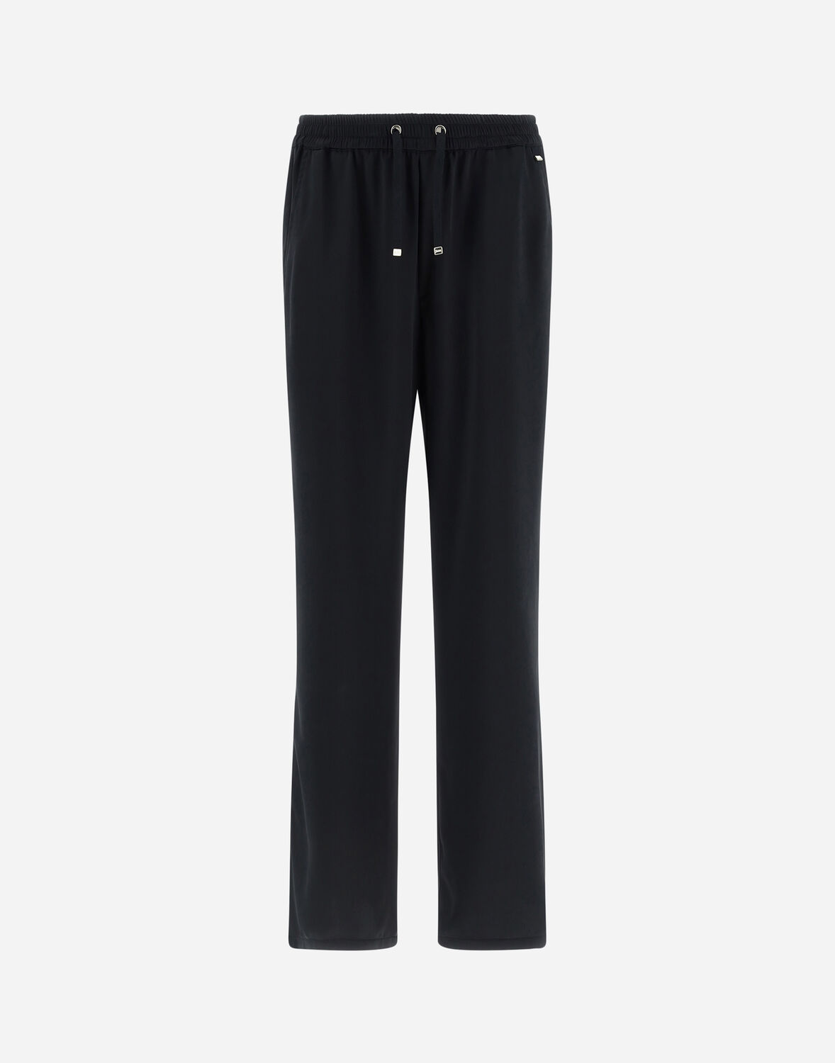 Herno Buckle-detailed Straight Trousers In Black