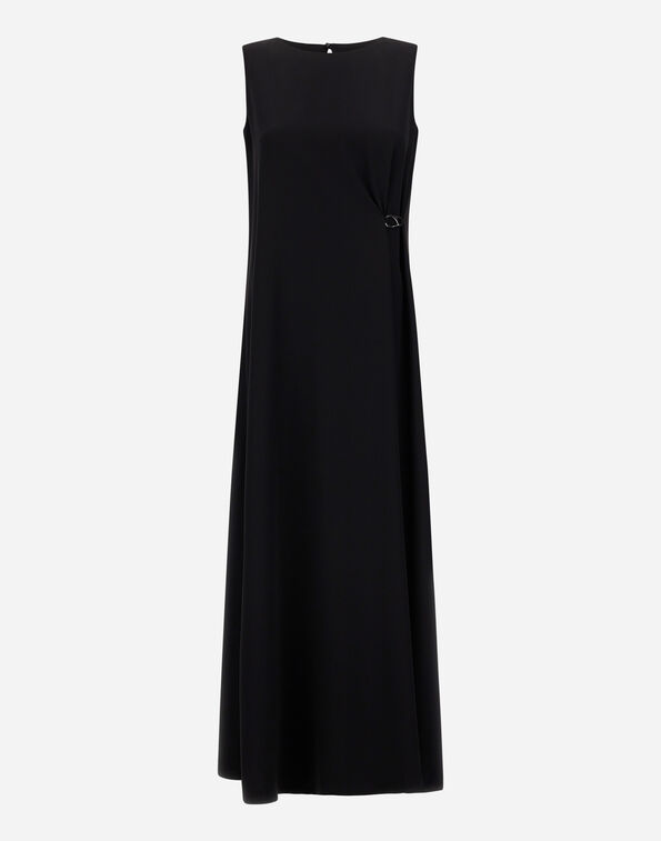 Herno DRESS IN FLUID DIAGONAL Black AB000069D128859300