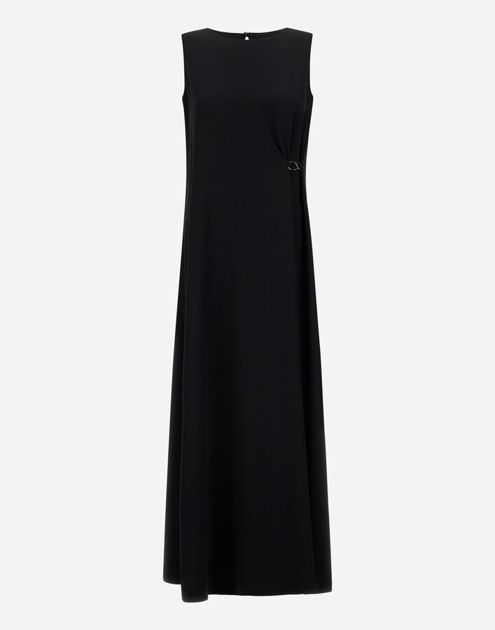 Herno DRESS IN FLUID DIAGONAL Black AB000069D128859300