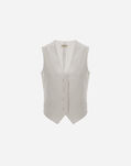 Herno FLAWLESS WOVEN VEST Cream GI000291D127181213