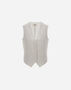 Herno FLAWLESS WOVEN VEST Cream GI000291D127181213