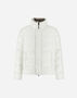 Herno BOMBER JACKET IN ARENDELLE AND FAUX FUR White PI001019U12414Z1000