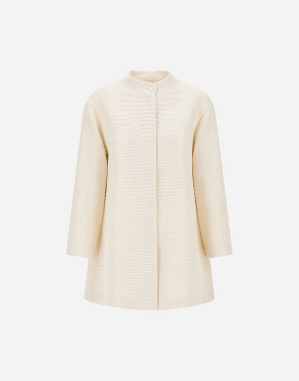 Herno COAT IN VEILED SEQUINS Ivory CA000610D12862S1200