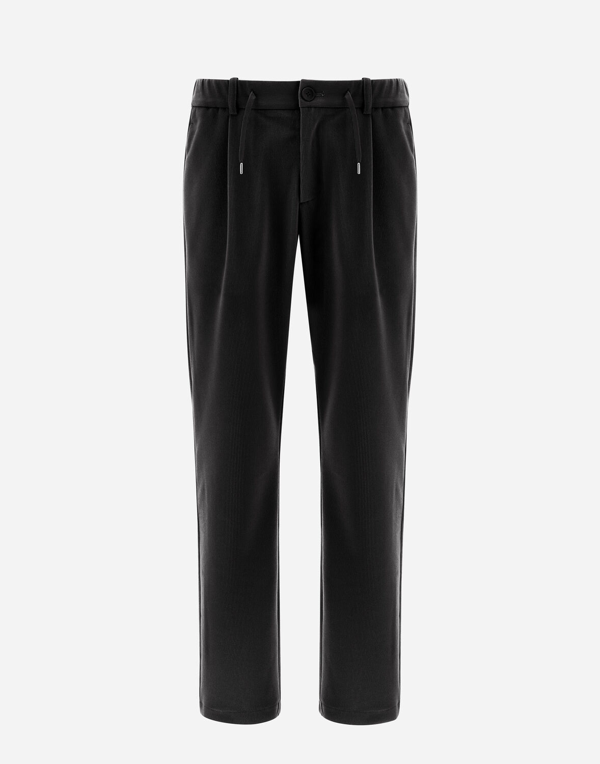 Herno Trousers In Linen Velvet In Grey