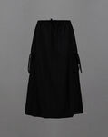 Herno LAMINAR SKIRT IN TECH-CRINKLE AND EXTRALIGHT STRETCH Black GN00011DL128279300