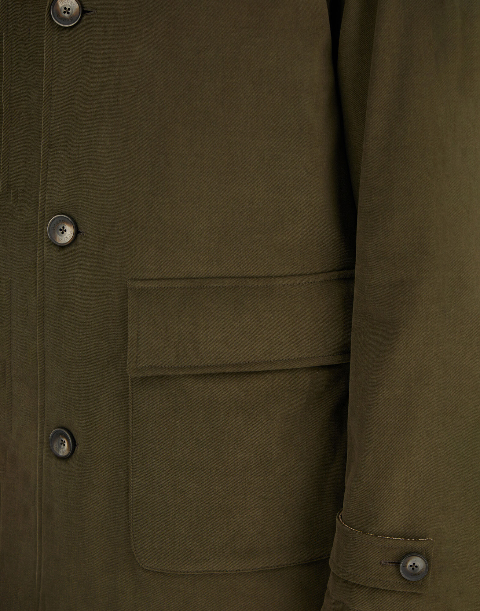 メンズ ストレッチコットンベルベット&モノグラム ジャケット オリーブ メンズ ストレッチコットンベルベット&モノグラム ジャケット オリーブ