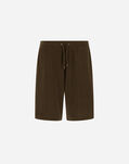 Herno SPONGE EFFECT SWEATER SHORTS Military Green PT000114U500817745