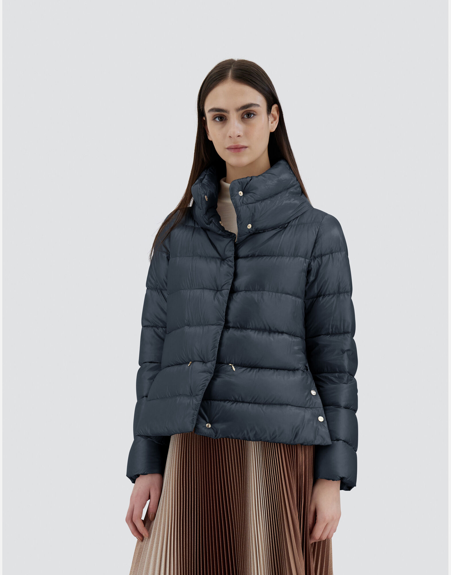 CAPE IN NYLON ULTRALIGHT in Navy Blue for Women Herno