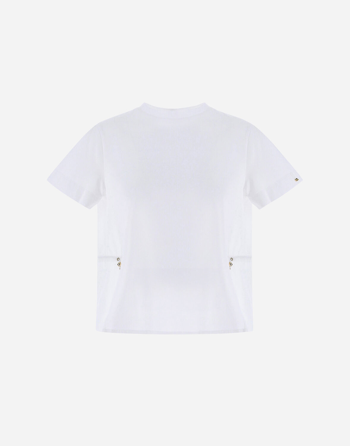 Herno T-shirt In Chic Cotton Jersey And New Techno Taffeta In White