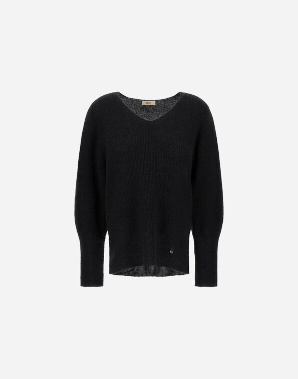 Herno ALPACA AND WOOL STOCKING-STITCH JUMPER Black MV000031D703479300