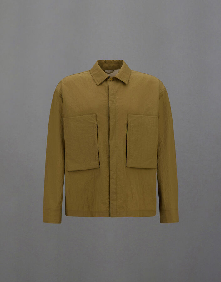 Herno CHAQUETA CAMISERA LAMINAR DE TECH-CRINKLE Verde oliva CM00009UL128277305