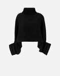 Herno RESORT PONCHO IN SOFT PONCHO & NYLON ULTRALIGHT Black JL00007DR333719300