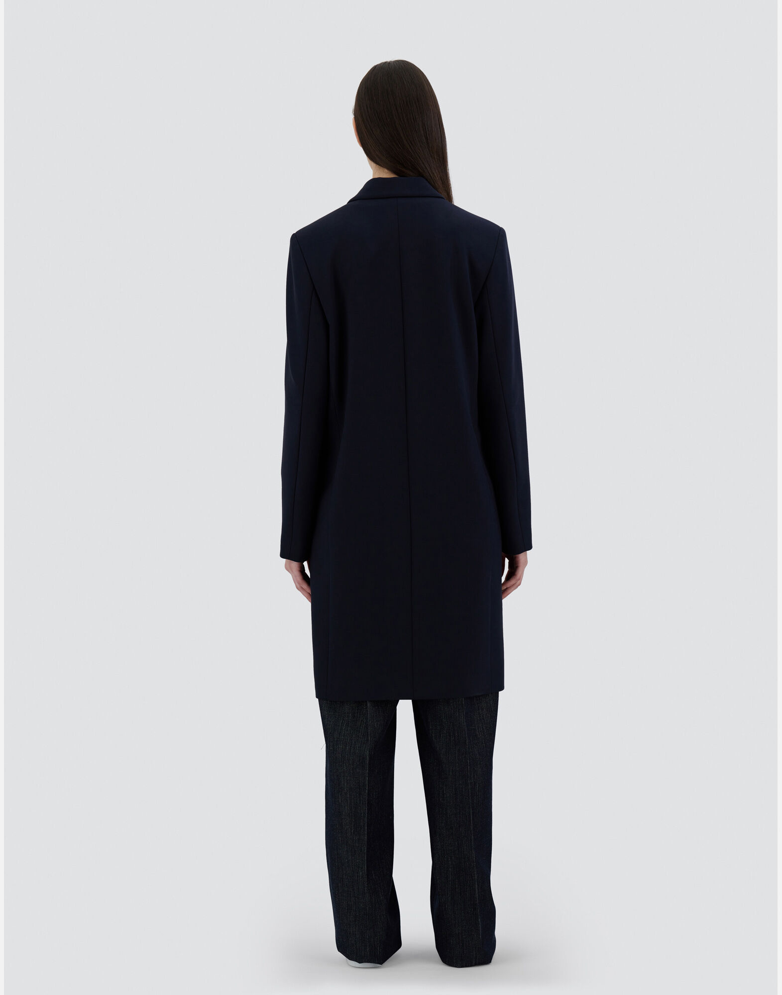 Herno navy coat sales