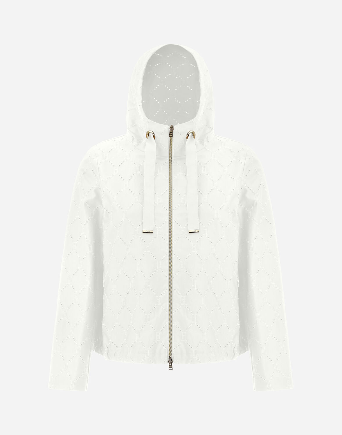 Herno Delon エンブロイダリー ボンバージャケット In White