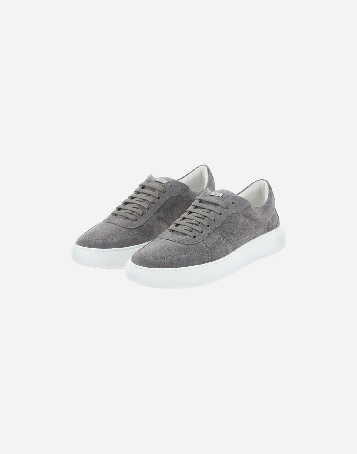 Herno Suede And Monogram Trainers - Male Shoes Grey 46 In グレー