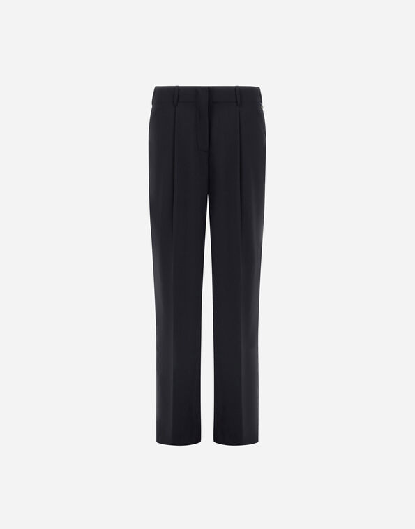 Herno TROUSERS IN LIGHT STRETCH WOOLLY Black PT000244D128089300