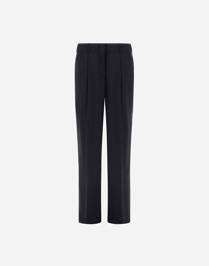 Herno TROUSERS IN LIGHT STRETCH WOOLLY Black PT000244D128089300