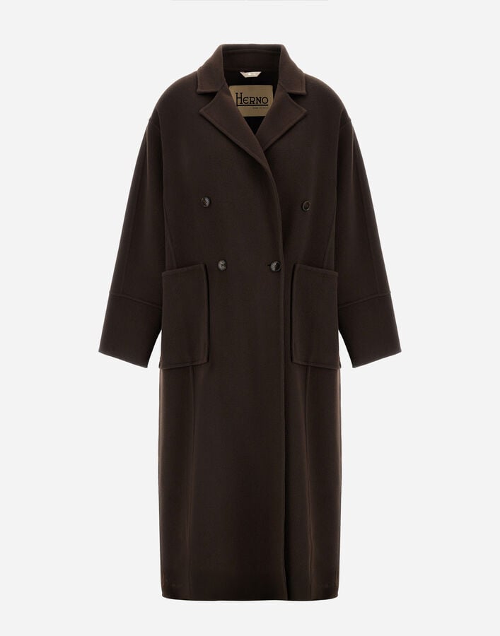COAT IN NEW MODERN WOOL Herno Herno COAT IN NEW MODERN WOOL Dark Chocolate CA000597D334158800