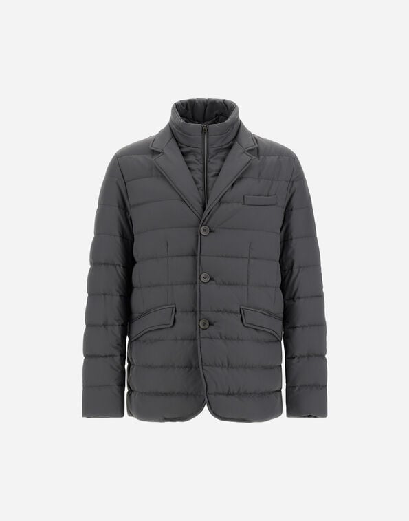 Herno BLAZER IN ARENDELLE AND MONOGRAM Iron PI001177U12414Z9487