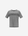 Herno RESORT SUPERFINE COTTON STRETCH T-SHIRT WITH SEQUIN DETAIL Light Grey JG001DR520039408