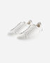 Herno GRAINED LEATHER AND MONOGRAM TRAINERS White/Blue SH000026USHOE271092