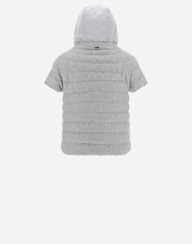 CAPPA A MANICHE CORTE IN CASHMERE SETA E TAFFETÀ