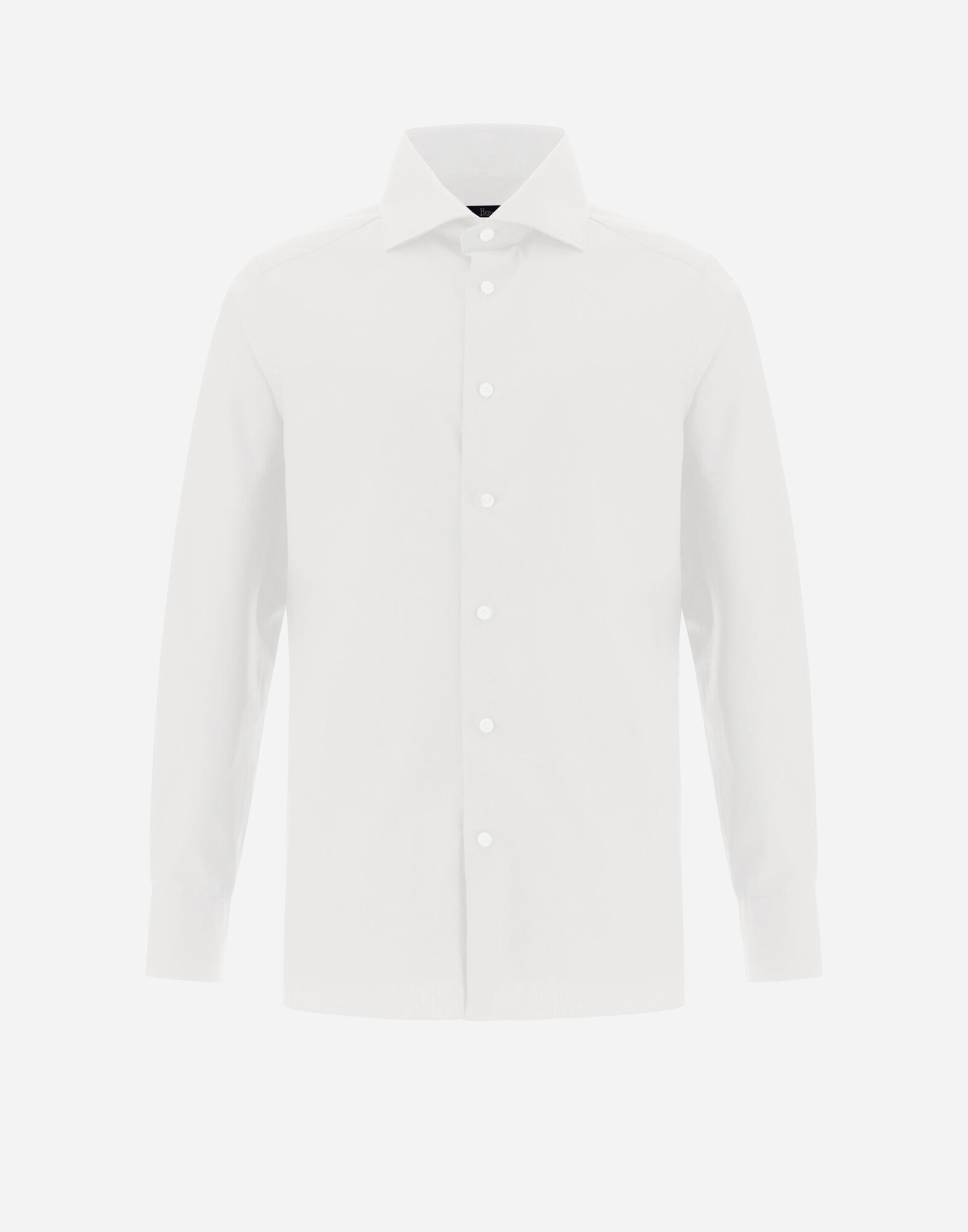 メンズ コットン ノン・アイロン シャツ ホワイト | Herno® (ヘルノ)