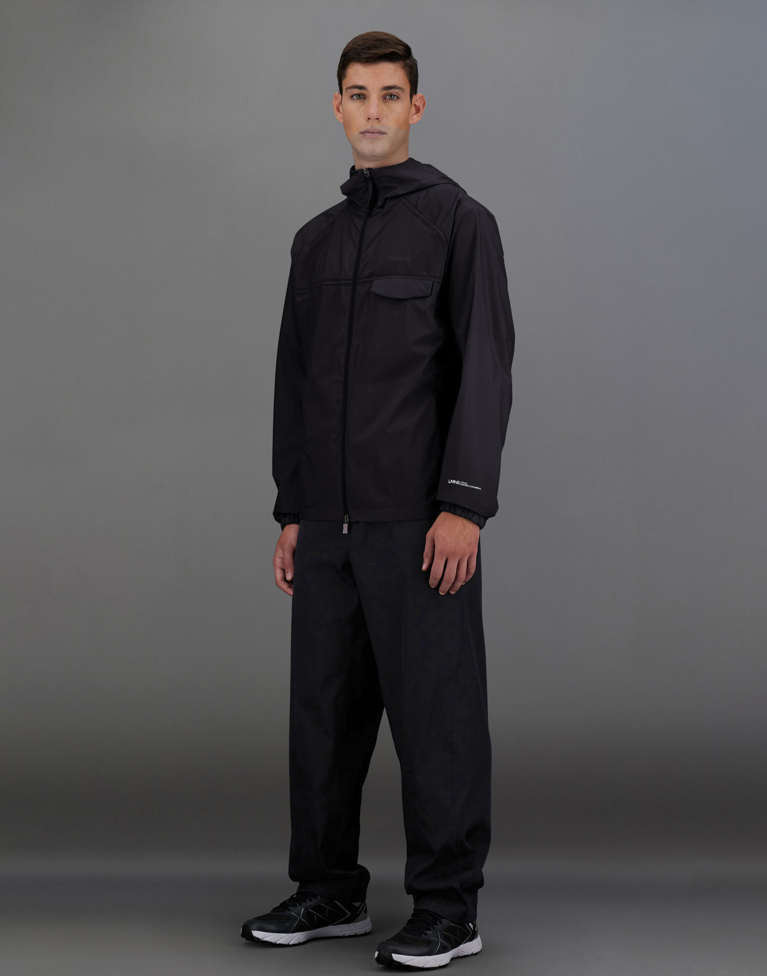 LAMINAR JACKET IN 3L TRANSLUCENT RIPSTOP in Black | Herno®