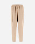Herno RESORT TROUSERS IN SATIN EFFECT Chantilly PT00004DR125461987