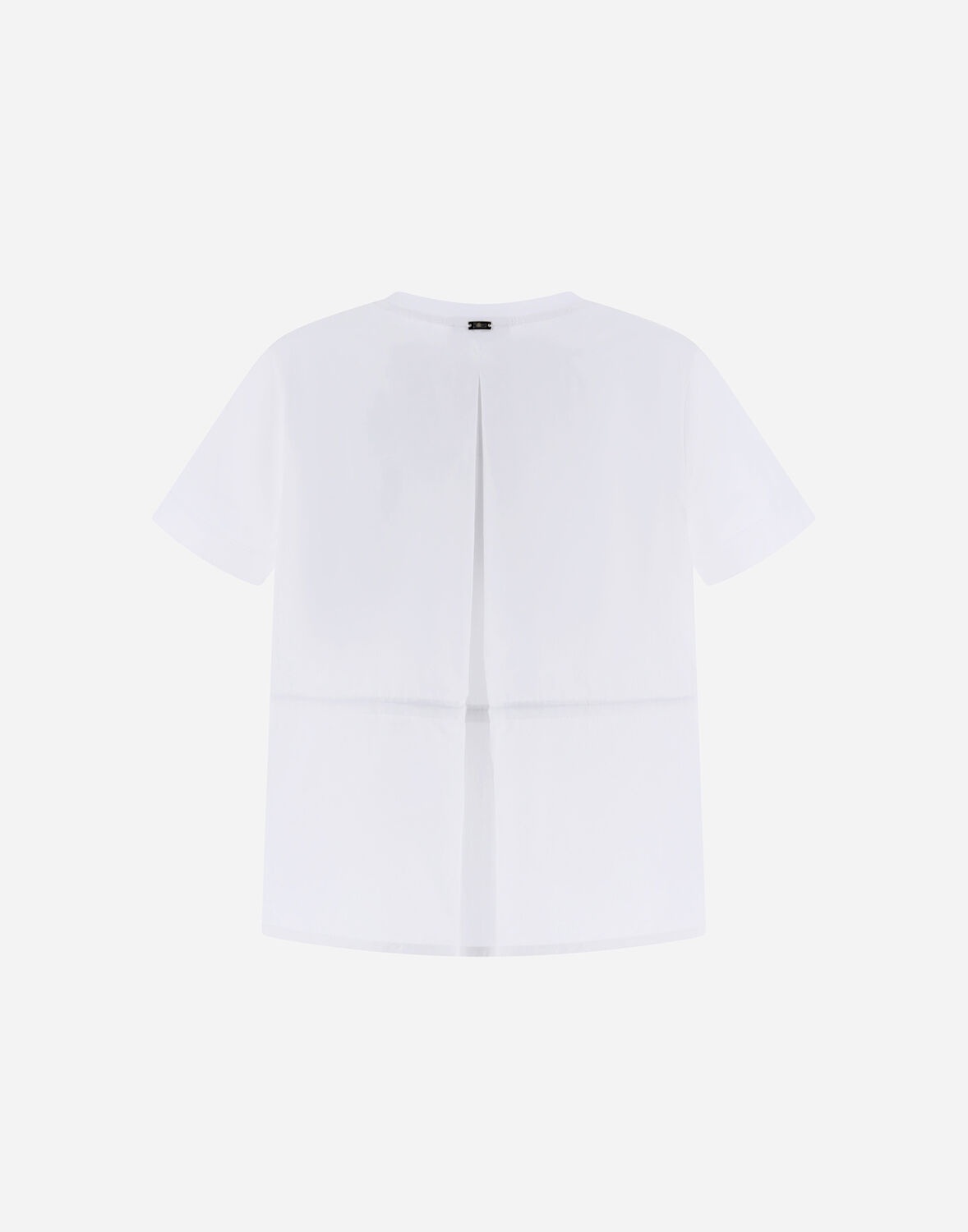 Herno T-shirt In Chic Cotton Jersey And New Techno Taffeta In White