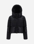Herno NEW CITY GLAMOUR AND SATIN BOMBER JACKET Black PI001827D125359300