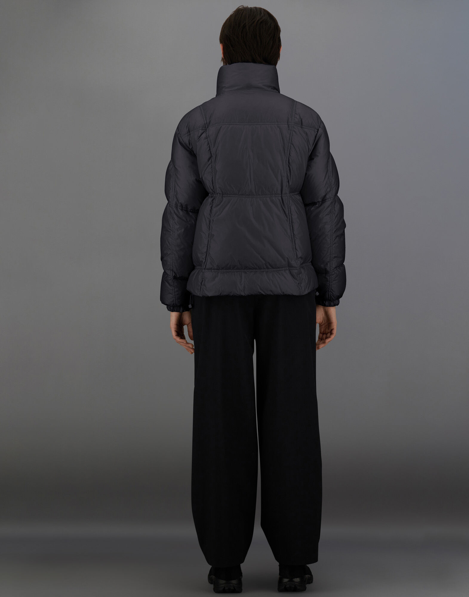 JACKE LAMINAR AUS QUILTED RIPSTOP in Schwarz | Herno®