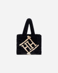 BAG IN SOFT FAUX FUR in Black for Women | Herno®