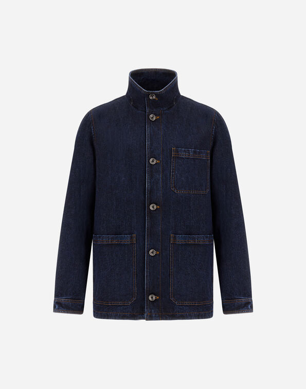 Herno DENIM JACKET Navy Blue FI000158U133449200