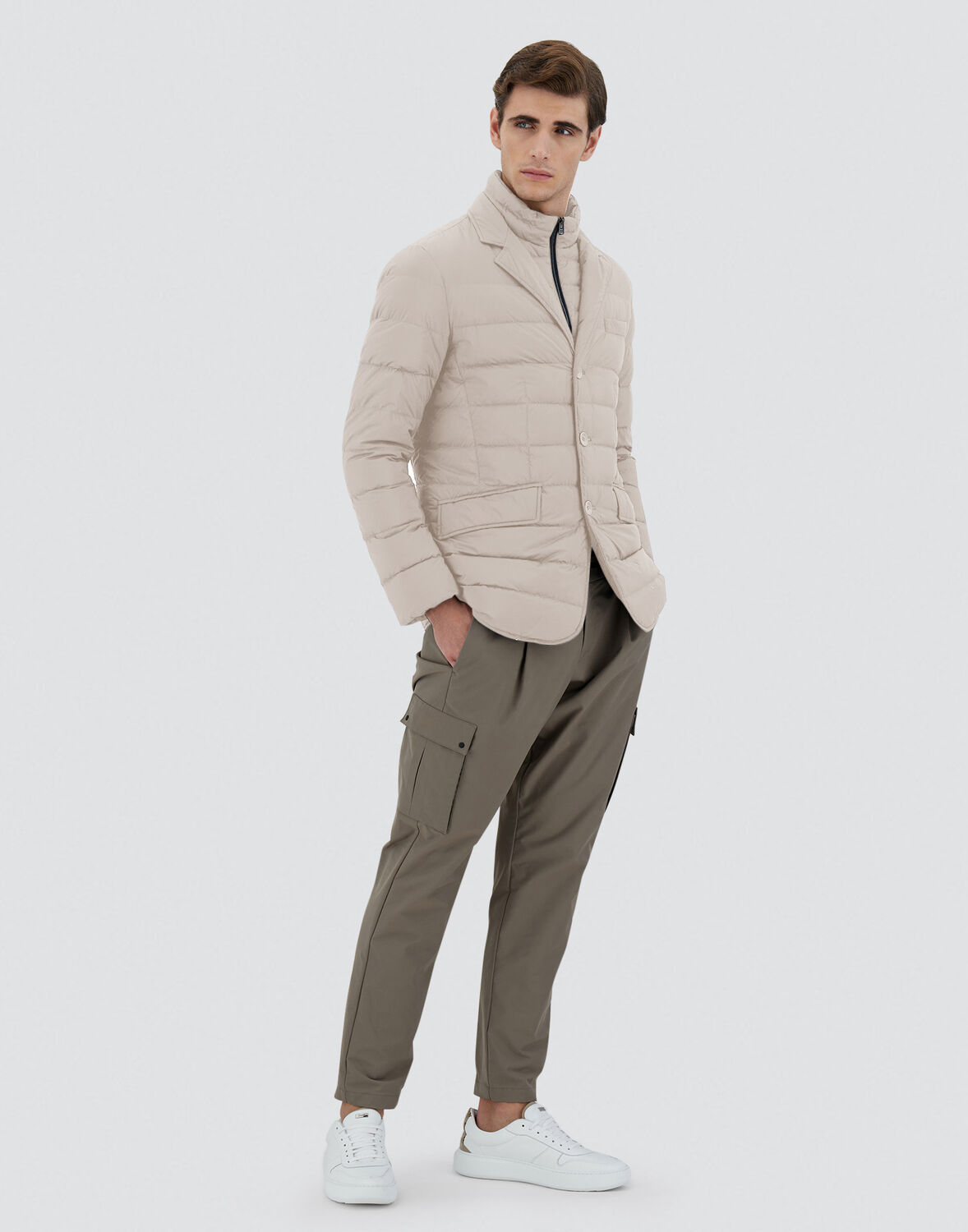 Herno La Giacca Down Jacket In Chantilly