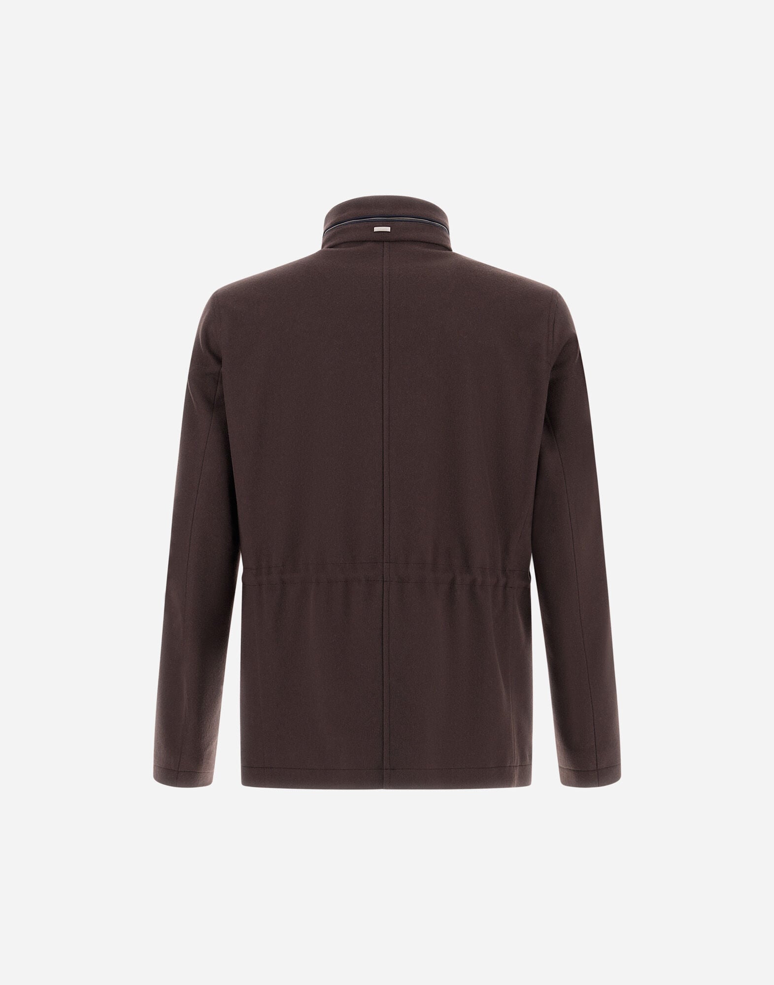 メンズ FIELD JACKET IN CASHMERE, WOOL AND SUEDE EFFECT ダーク
