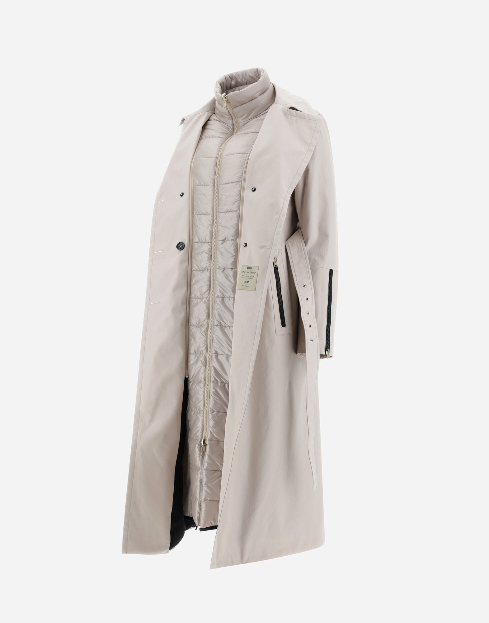 IMPERMEABILE DELON CON STACCABILE ULTRALIGHT HDM in Natural for
