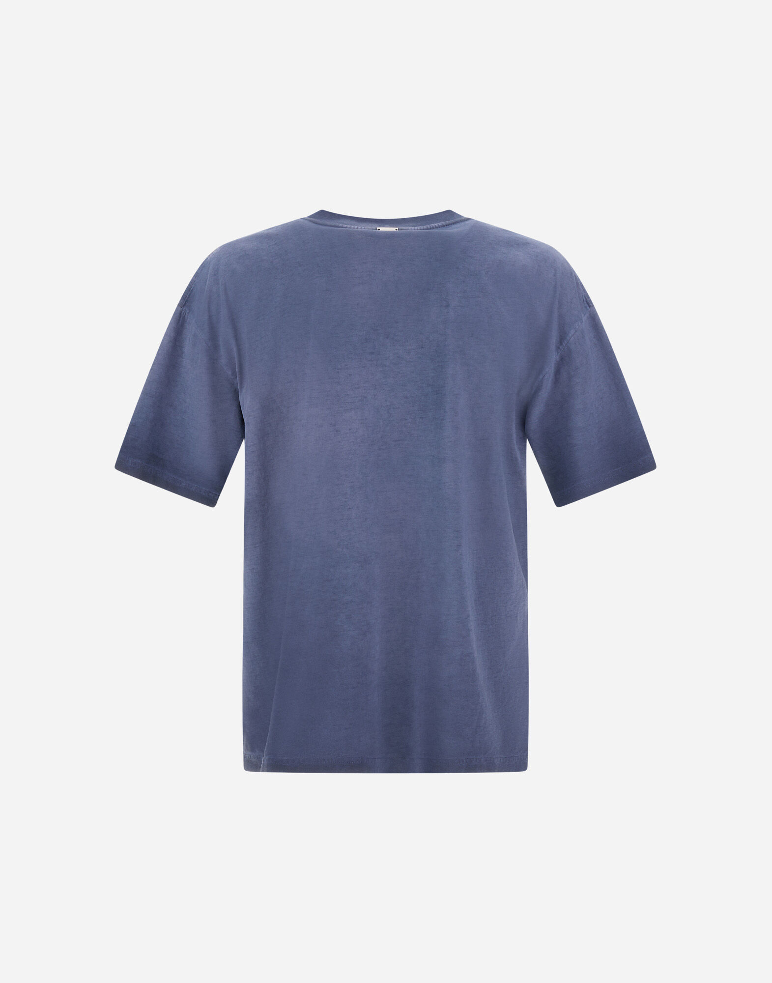 T-SHIRT IN MELANGE COTTON JERSEY in Navy Blue for Men | Herno®