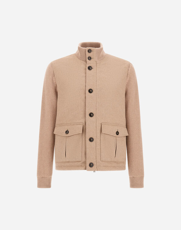 Herno CASHMERE AND MOHAIR CLOTH JACKET Chantilly GI000701U381321985