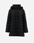 Herno ARENDELLE AND LADY FAUX FUR A-LINE JACKET Black PI001795D124149300
