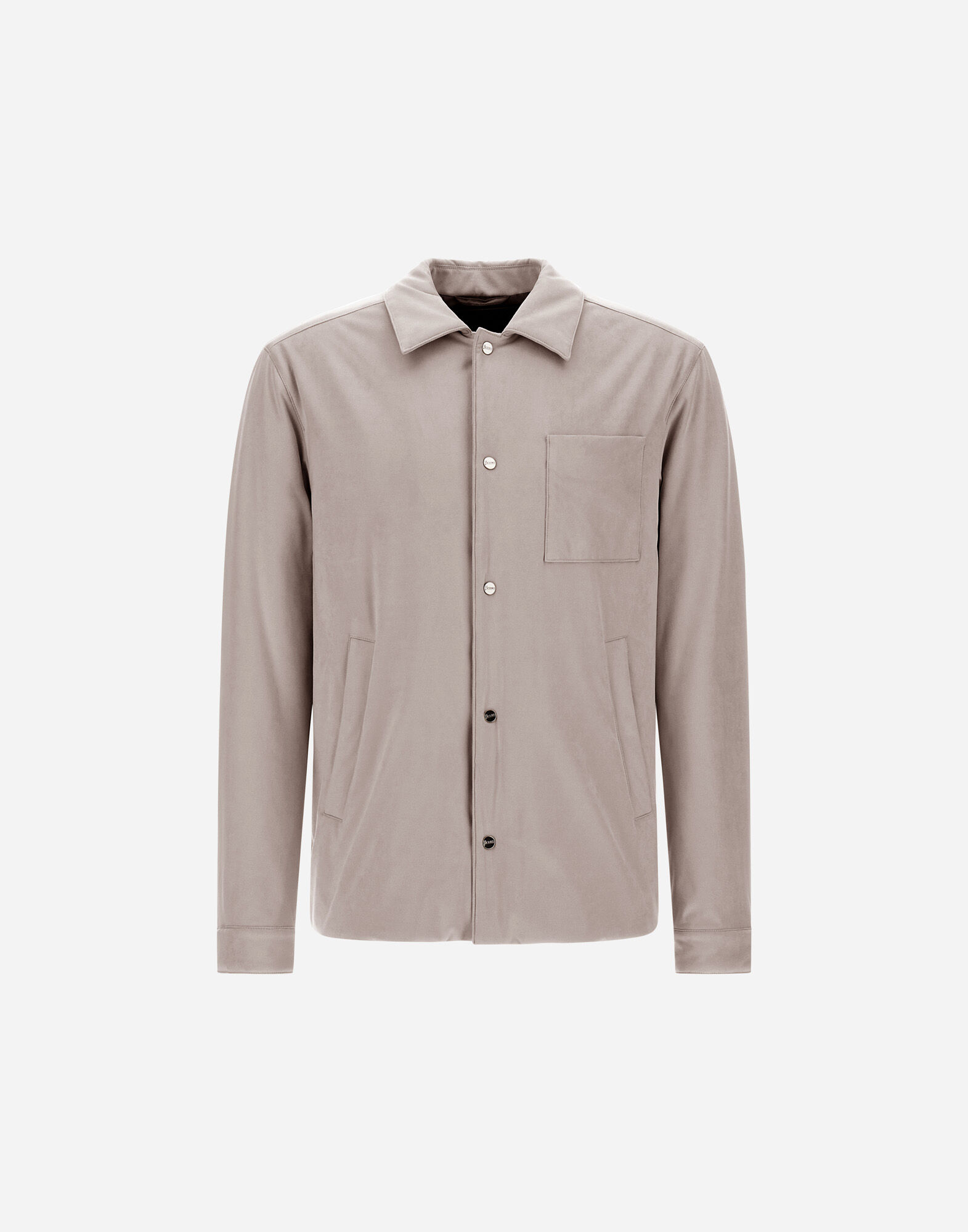 SUEDE EFFECT SHACKET in Dove Grey for Men | Herno®
