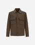 Herno RESORT SHACKET IN DOUBLE FACED PURE WOOL Dark Taupe GI00091UR334492700