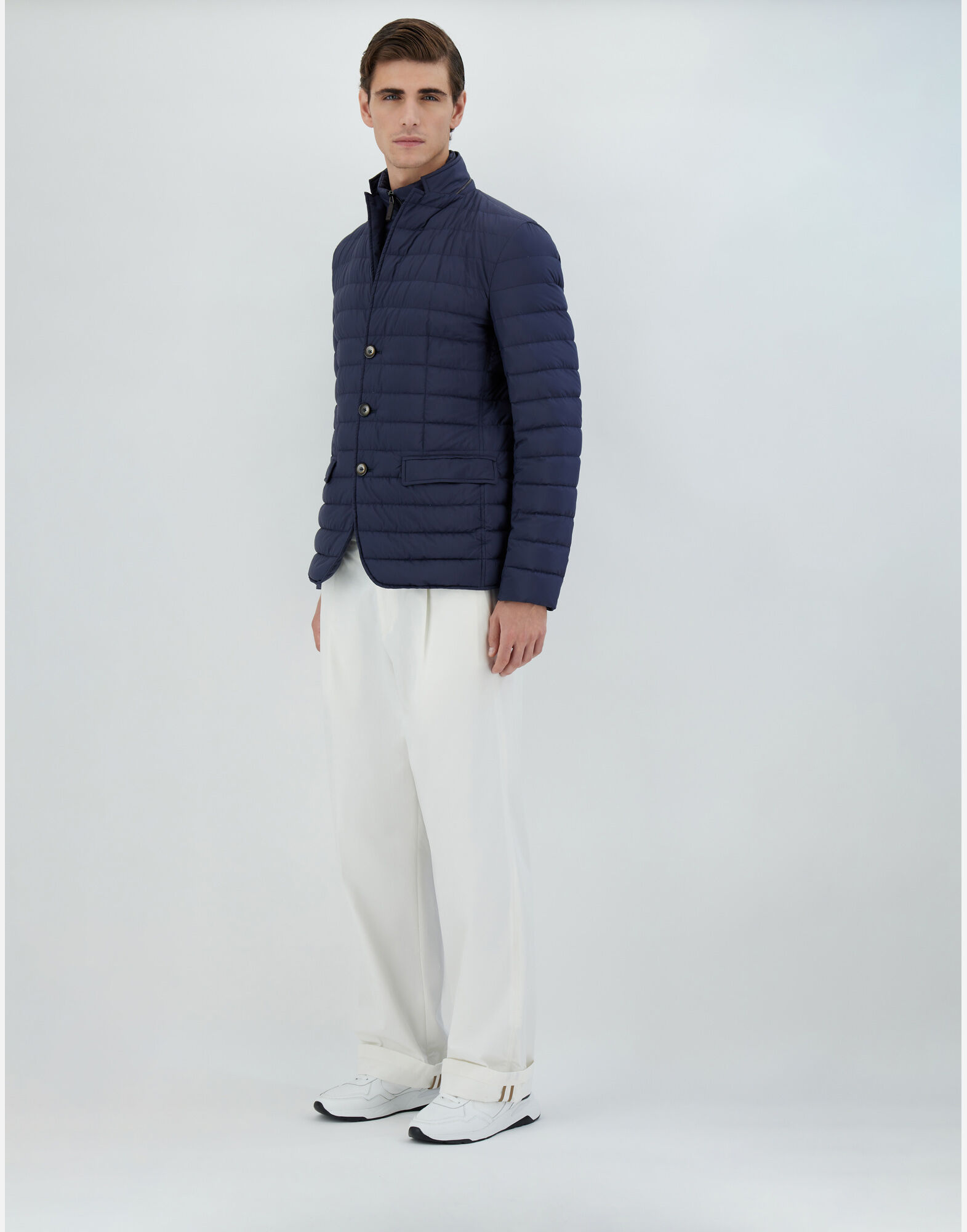 【送料&関税込】Herno Blue Blazer Blazer in Ecoage in New Blue | Herno