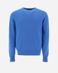 Herno SWEATER IN ETERNITY CASHMERE Open Blue MG000106U710099246