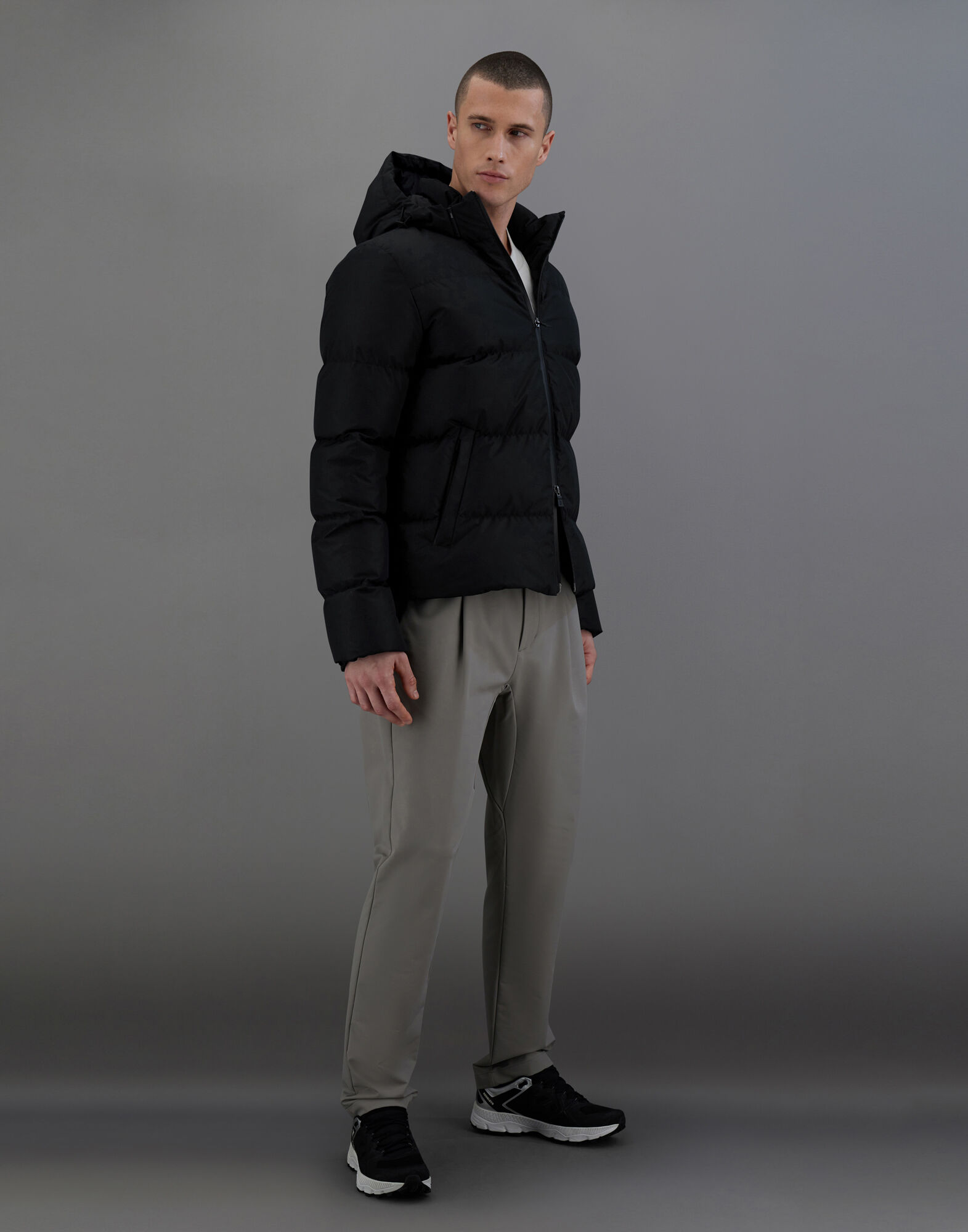 GIUBBOTTO PIUMINO HERNO UOMO LAMINAR in Black for Men | Herno®