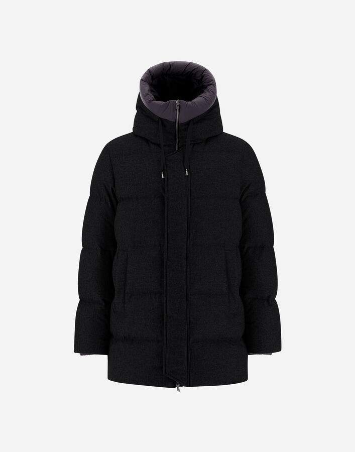 Herno JACKET IN CASHMERE, SILK AND ECOAGE Black PI001143U380879300