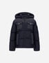 Herno JACKET IN NYLON CHAMONIX AND HERRINGBONE WOOL FLANNEL Navy Blue PI000158B12004Z9200